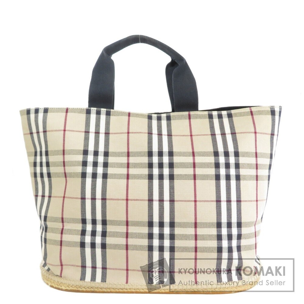 Burberry Nova Check Tote Bag Canvas - Picture 1 of 11